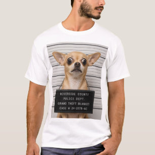 Chihuahua Mugshot: Grand Theft Blanket T-Shirt
