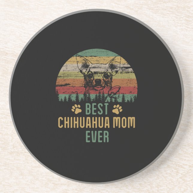Chihuahua mum coaster (Front)