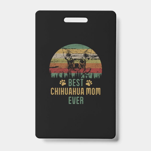 Chihuahua mum ID badge (Front)