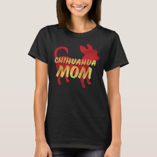 Chihuahua Mum Retro Distressed Style T-Shirt