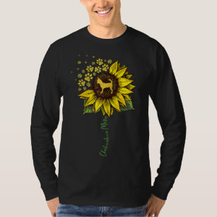 Chihuahua Mum Sunflower Chiwawa Lover Gifts Dog Mo T-Shirt