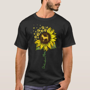 Chihuahua Mum Sunflower Chiwawa Lover s Dog Mum Ma T-Shirt