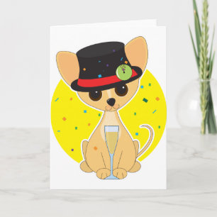 Chihuahua New Year Holiday Card