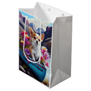 Chihuahua on a Paddle: A Scenic Adventure  Medium Gift Bag