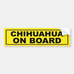Chihuahua on Board Bumper Sticker