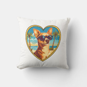 Chihuahua on the Beach Cushion