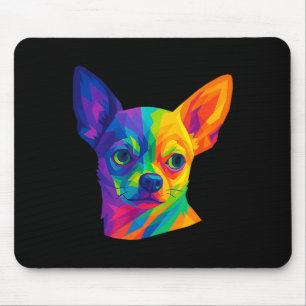 Chihuahua P Art Rtrait For Dog Owners Mouse Mat
