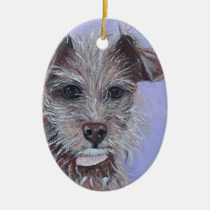 Chihuahua Painting Ceramic Tree Decoration