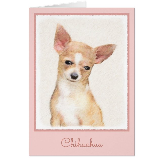 Chihuahua Painting - Cute Original Dog Art (Front)