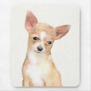 Chihuahua Painting - Cute Original Dog Art Mouse Mat