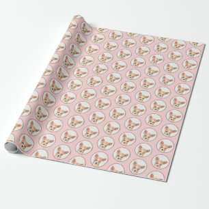 Chihuahua Painting - Cute Original Dog Art Wrapping Paper