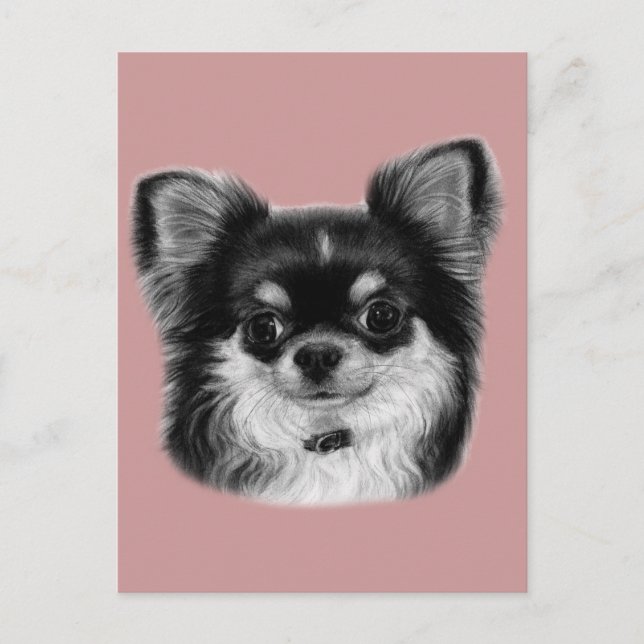 Chihuahua Painting Postcard (Front)