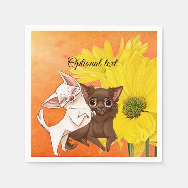 Chihuahua Paper Party Napkins (Front)