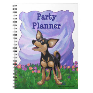 Chihuahua Party Center Notebook