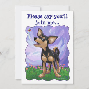 Chihuahua Party Centre Invitation