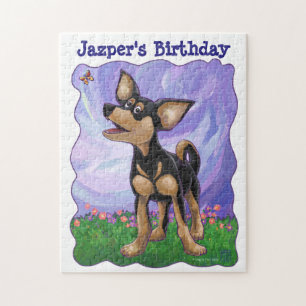 Chihuahua Party Centre Jigsaw Puzzle