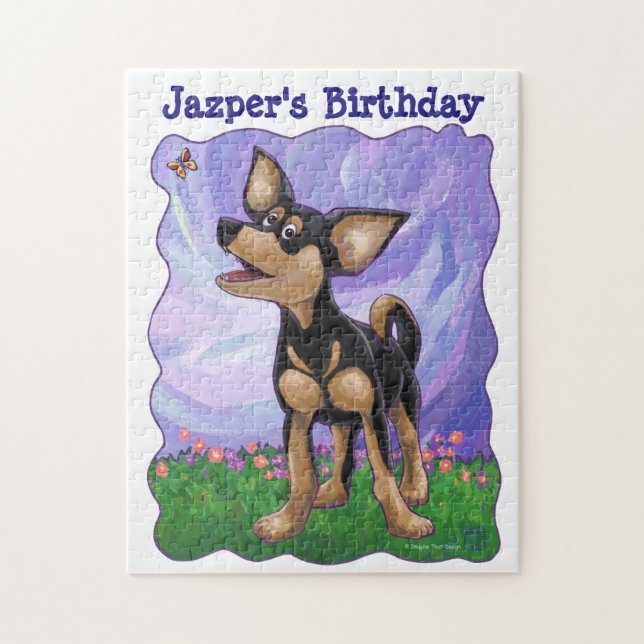 Chihuahua Party Centre Jigsaw Puzzle (Vertical)