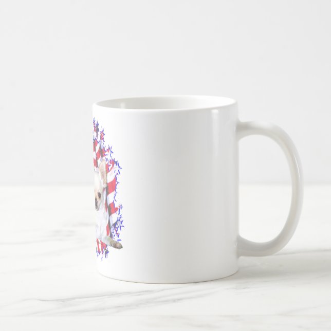 Chihuahua Patriot Coffee Mug (Right)