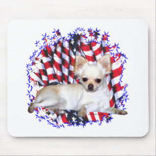 Chihuahua Patriot Mouse Mat