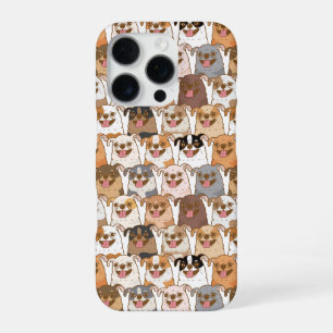 Chihuahua Pattern iPhone 16 Pro Case