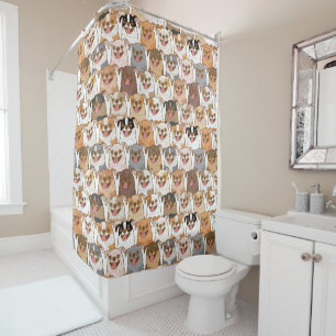 Chihuahua Pattern Shower Curtain