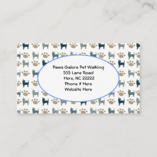 Chihuahua & Paw Business Card