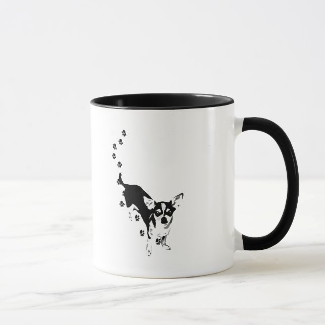 Chihuahua Paw Prints Mug (Right)