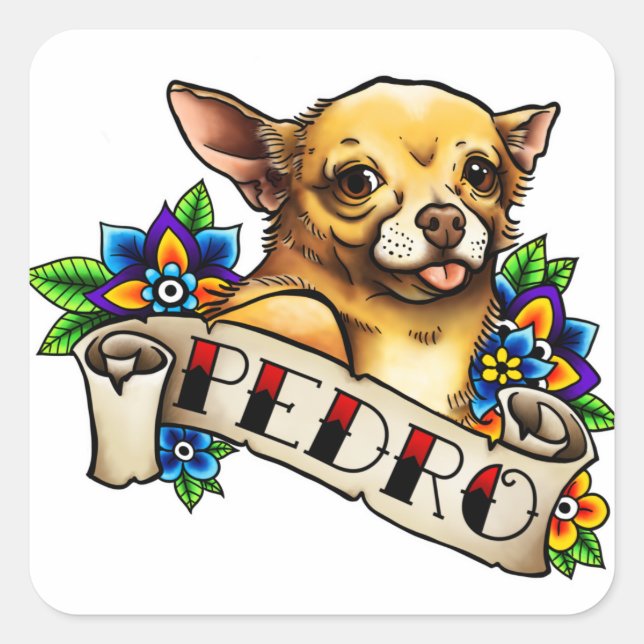Chihuahua Pedro Sticker (Front)