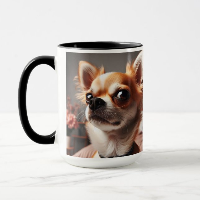 Chihuahua ‘People-Not a Fan’ Christmas Coffee Mug  (Left)