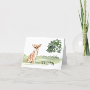 Chihuahua Personalised Greeting Card