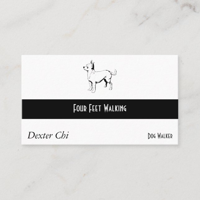 Chihuahua Pet Dog Business Card (Front)