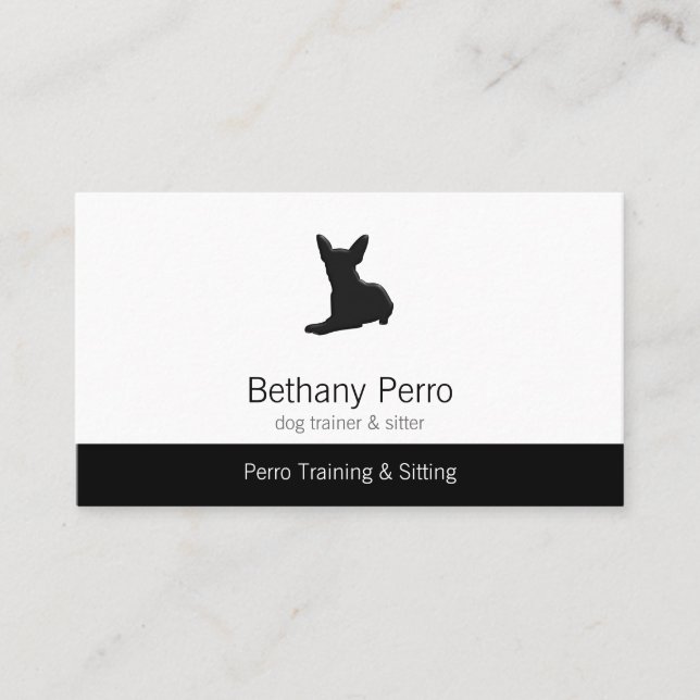 Chihuahua Pet Dog Business Card (Front)