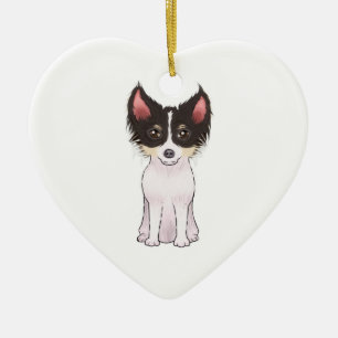 Chihuahua (picture) ceramic tree decoration
