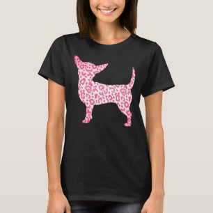 Chihuahua Pink Leopard Print Funny Chihuahua Dog M T-Shirt