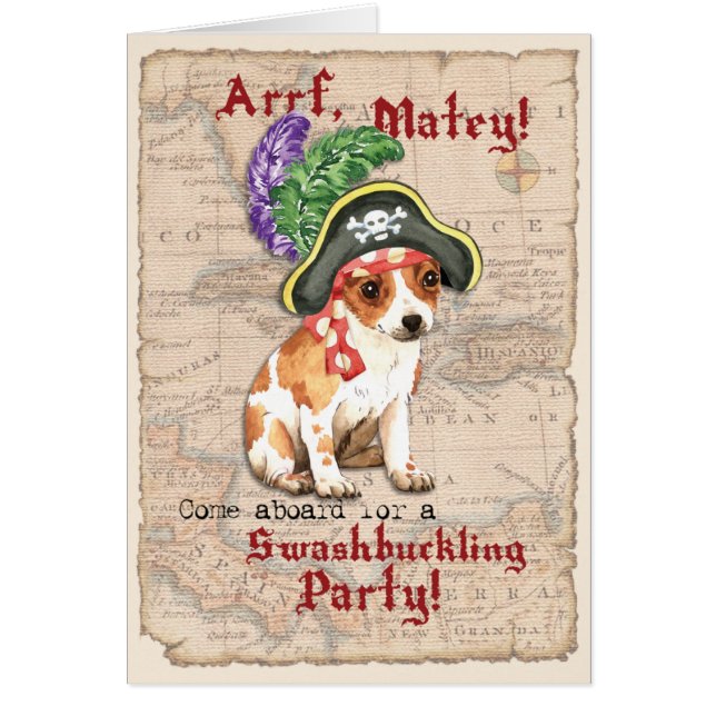 Chihuahua Pirate Invitation (Front)