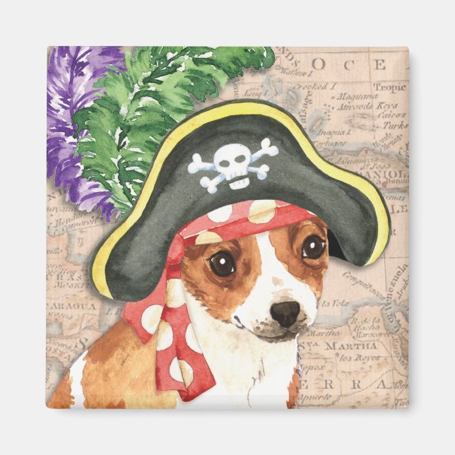 Chihuahua Pirate Magnet (Front)