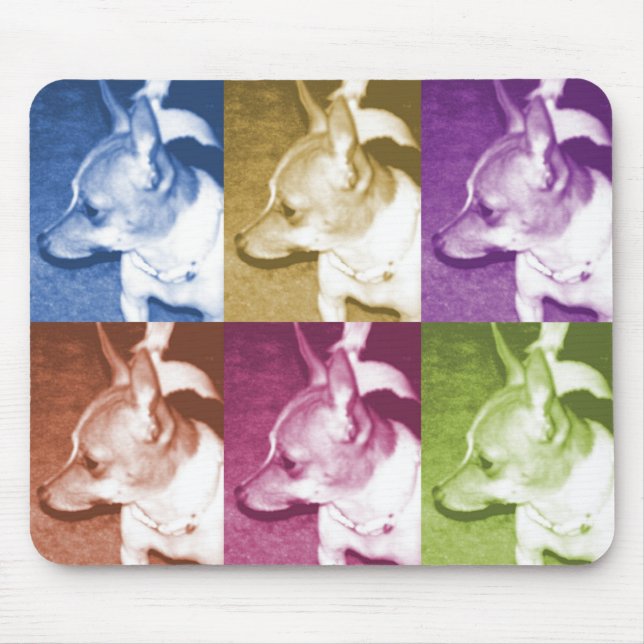 Chihuahua Pop Art Mousepad (Front)