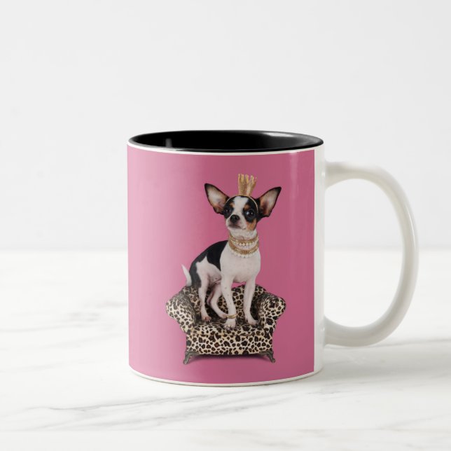 Chihuahua Princess Two-Tone Coffee Mug (Right)