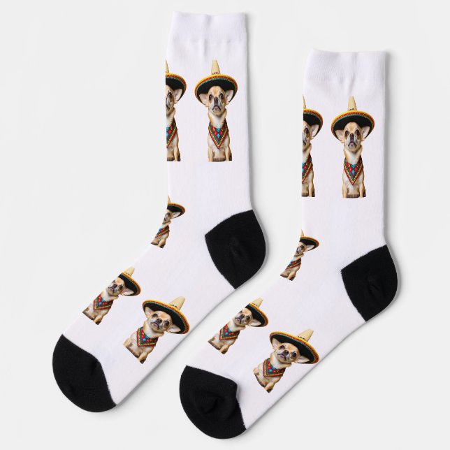Chihuahua Print Socks (Left)