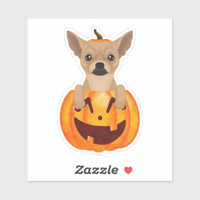 Chihuahua Pumpkin  Sticker (Sheet)