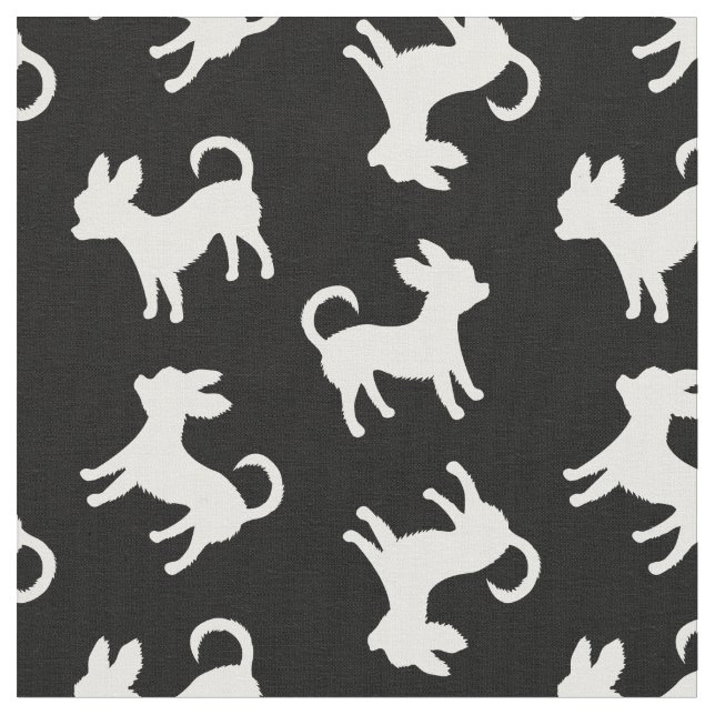 Chihuahua Puppies Custom Colour Fabric (Close Up)