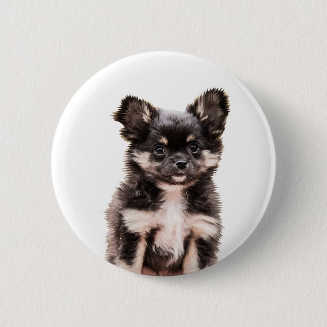 Chihuahua Puppy Dog 6 Cm Round Badge (Front)