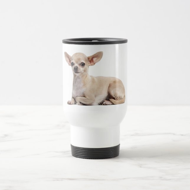 Chihuahua Puppy Dog Canine Travel Mug (Center)