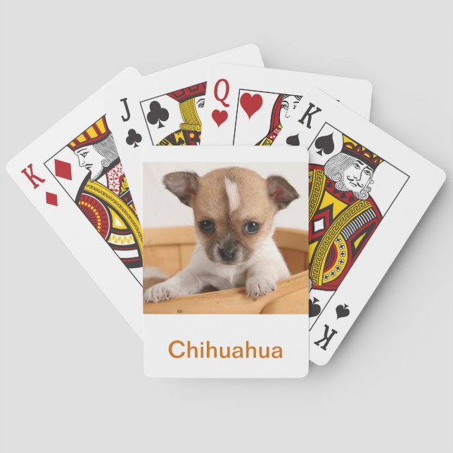 Chihuahua Puppy Dog Playing Cards (Back)
