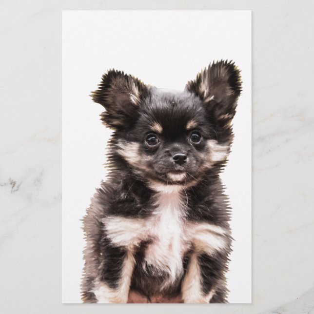 Chihuahua Puppy Dog Stationery (Front)