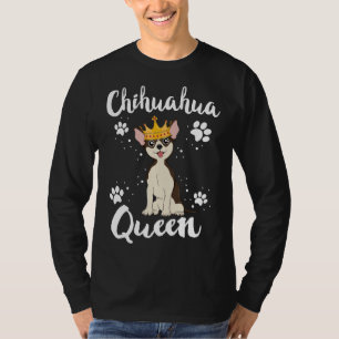 Chihuahua Queen Dog Puppy Kids Girls Mum Mother Ma T-Shirt