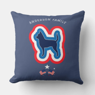 Chihuahua Red White And Blue 4th Of July Dog Cushion