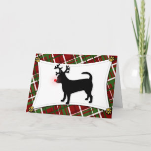 Chihuahua Reindeer Christmas Card