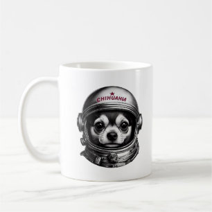 Chihuahua,Retro Soviet Space Dog traveler Coffee Mug
