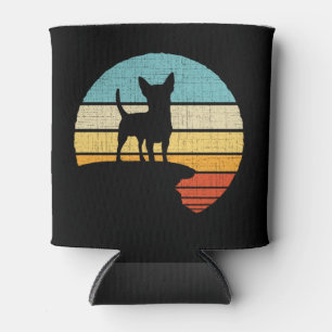 Chihuahua Retro Vintage 60s 70s Dog Puppy Owner Can Cooler